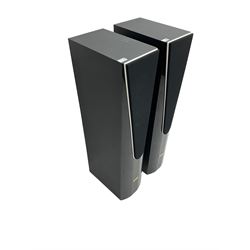 Pair Lake Audio 120W floorstanding speakers in black finish