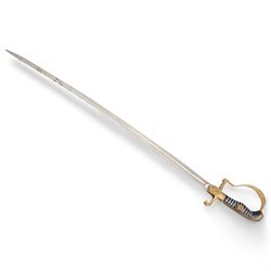 German WWII Army dress sword, the blade 