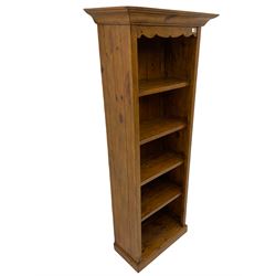 Barker & Stonehouse - Villiers reclaimed pine open bookcase