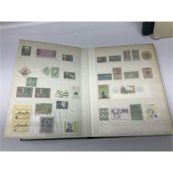Queen Elizabeth II Great British first day covers with special postmarks and printed addresses, other covers, QEII used postage stamps, Basutoland, Southern Nigeria and other world stamps, housed in various albums, stockbooks, folders and loose, in one box