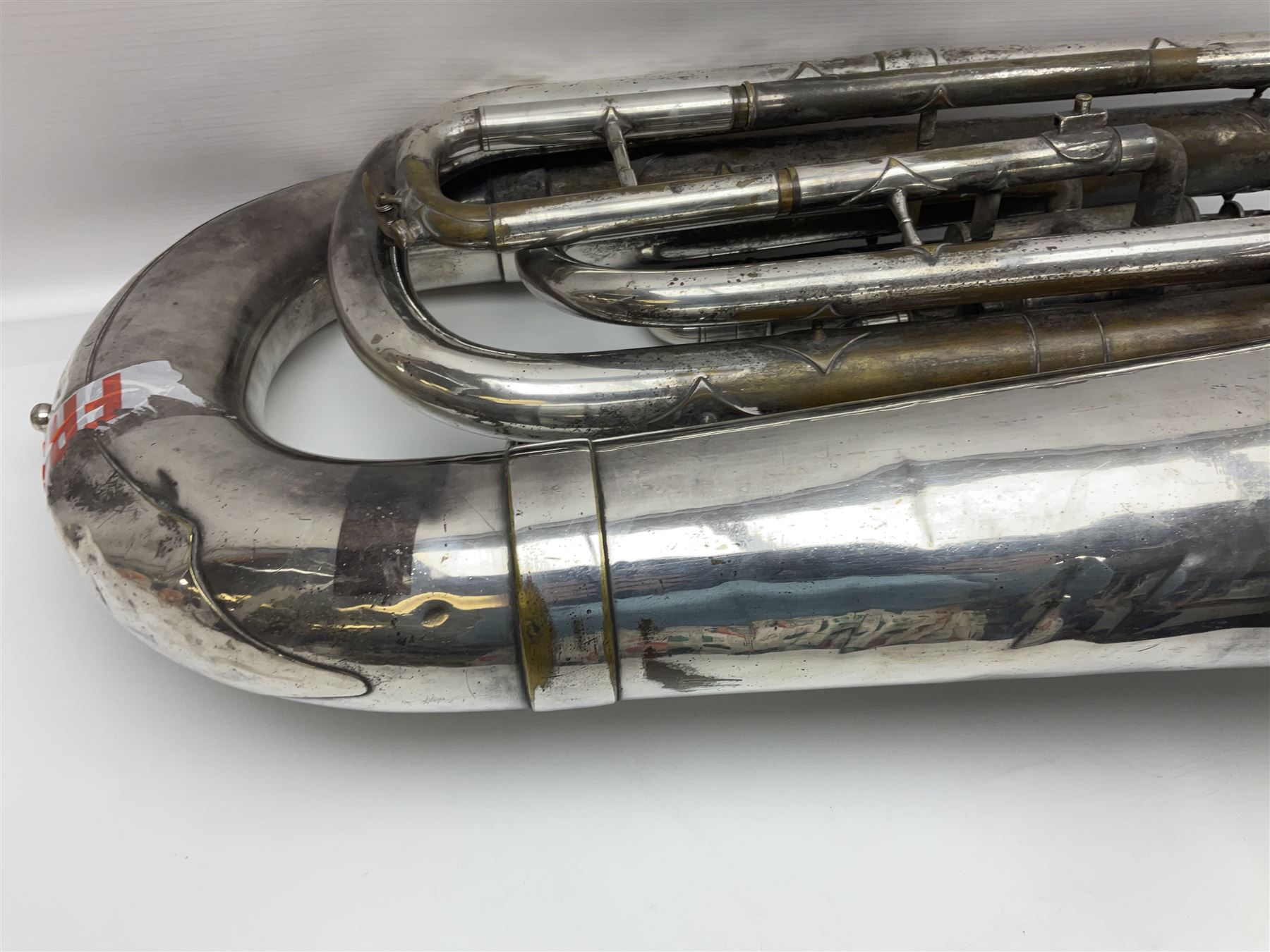 Salvation Army Class A Bb tuba for restoration or display H79cm
