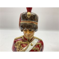 Michael J Sutty limited edition figure, Soldier Drummer, 1st Battalion, The Kings Own Royal Border Regiment 1984, 93/250, together with further limited edition Michael Sutty bust, 12/250, tallest H21.5cm