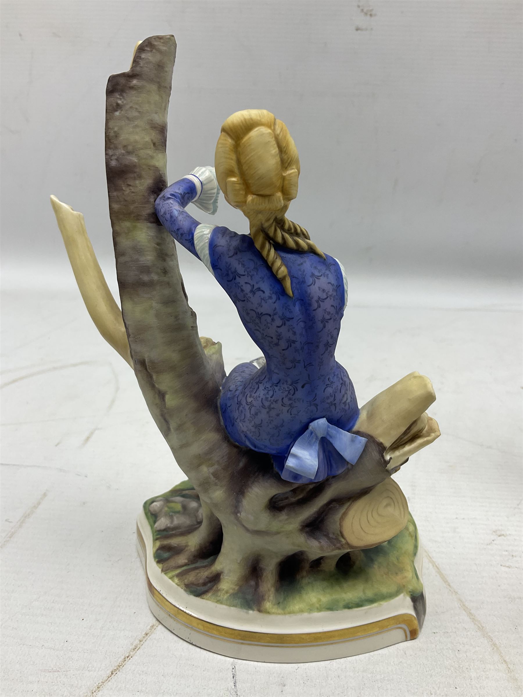 Two Royal Worcester figures from the Victorian Ladies series comprising of Alice and Cecilia, H21cm 