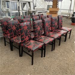 15 x high back faux leather dining chairs - THIS LOT IS TO BE COLLECTED BY APPOINTMENT FROM DUGGLEBY STORAGE, GREAT HILL, EASTFIELD, SCARBOROUGH, YO11 3TX