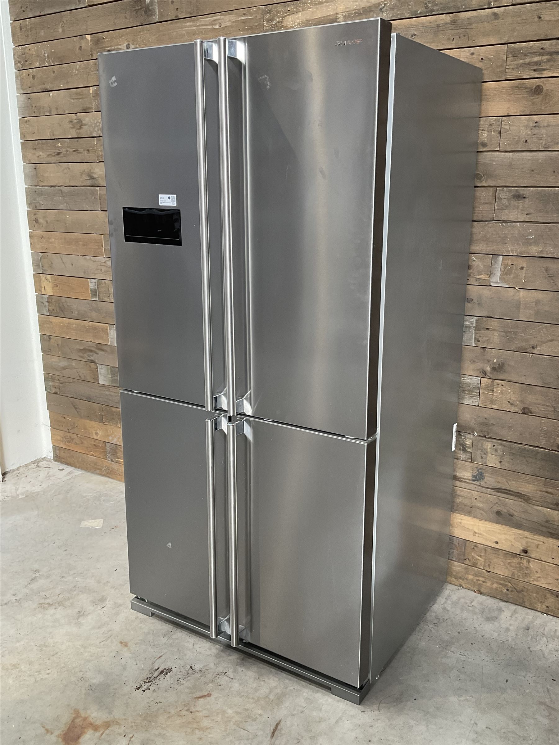 Sharp SJ-F1526E01 side by side fridge freezer, 90cm