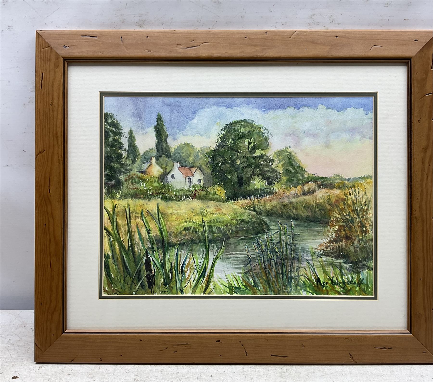 Ron Wagstaff (Northern British 20th Century): 'High and Dry - Norfolk', 'Haystack and Yard - Beamish', 'Newark Fairground' and Farmyard Landscapes, collection of five watercolours signed, variously titled verso max 35cm x 44cm (5)