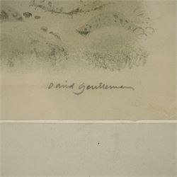 David Gentleman (British 1930-): 'Seven Sisters' Sussex, limited edition colour lithograph signed and numbered 321/350 in pencil 43cm x 55cm