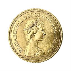 Queen Elizabeth II 1978 gold full sovereign coin