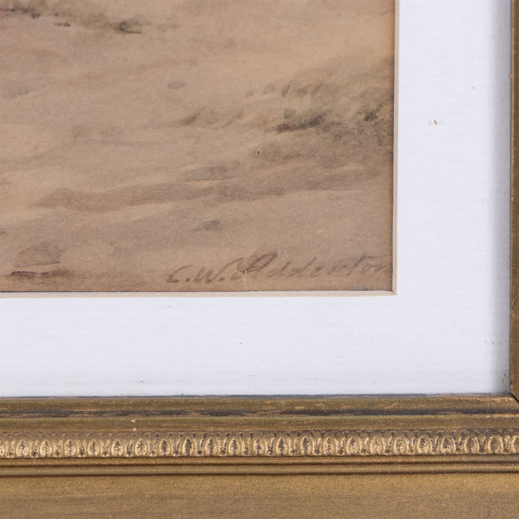 Charles William Adderton (British 1866-1944): Preparing the Boats, watercolour signed 23cm x 33cm 