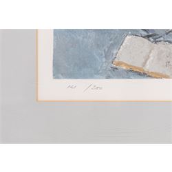 Aldo Salvadori (Italian 1905-2002): 'Interno Blu', limited edition screenprint signed and numbered 141/200 in pencil 30cm x 38.5cm 