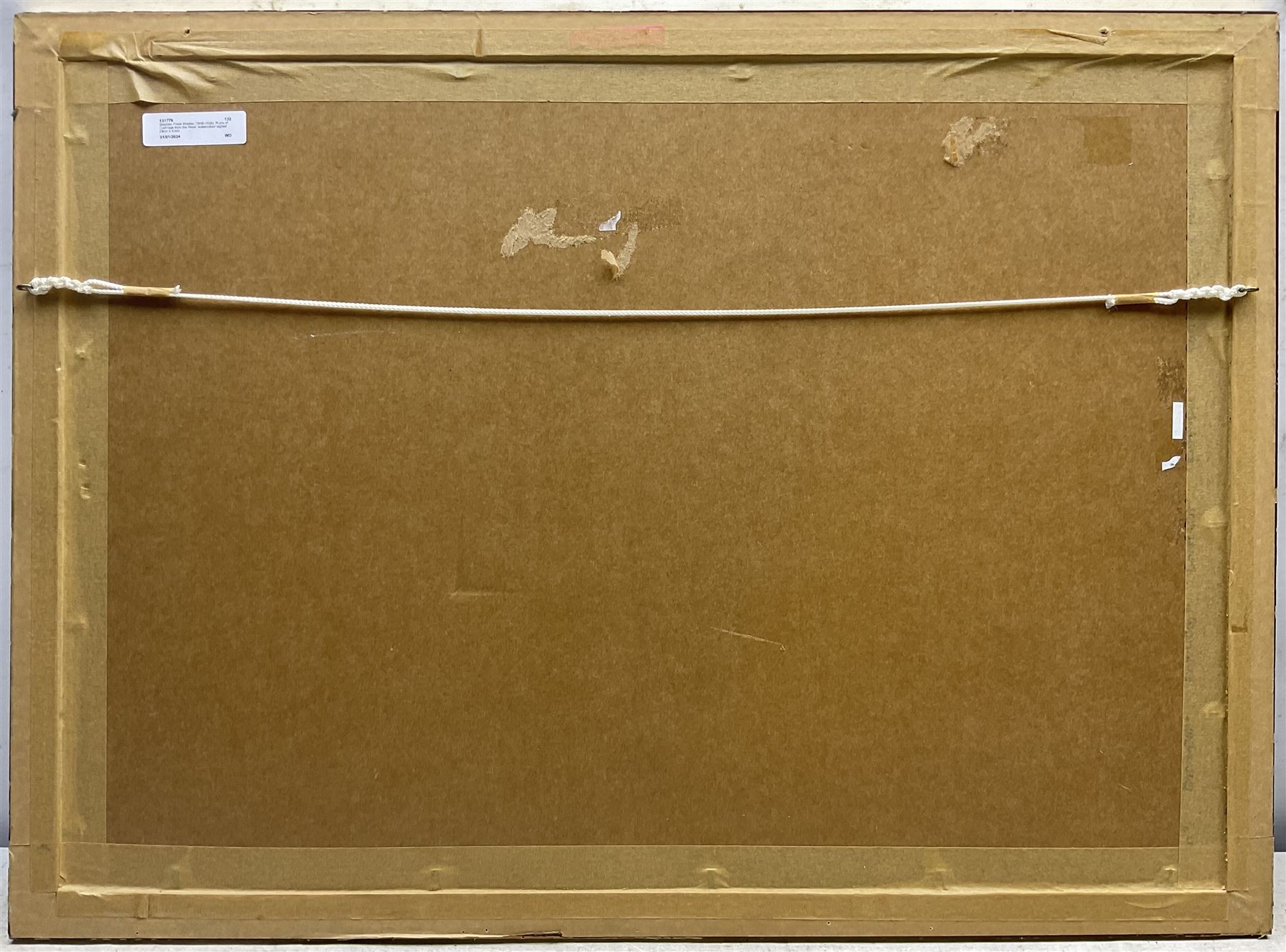 Stephen Frank Wasley (1848-1934): Ruins of Carthage from the River, watercolour signed 24cm x 43cm