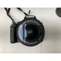 Canon EOS 450D camera with Canon Zoom lens 'EF-S 18-55mm 1:3.5-5.6 IS' with carry bag