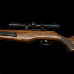 Gamo Maxima .22 break barrel air rifle, serial no 04-183689-04, with Gamo sight, in gun sleeve, L121cm