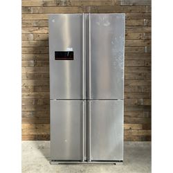 Sharp SJ-F1526E01 side by side fridge freezer, 90cm