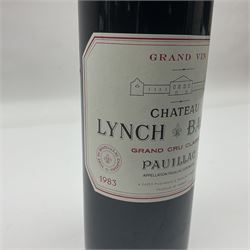 Chateau Lynch Bages, 1983, Grand Cru Classe Pauillac, 750ml, unknown proof 