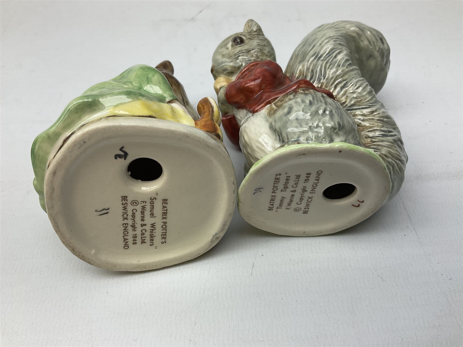 BESWICK ENGLAND Goody Tiptoes 陶器オブジェ Seven Beswick Beatrix Potter figures | Antiques, Collectables