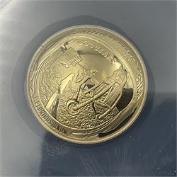 United States of America 2019 'Apollo 11 50th Anniversary Inaugural Strike' gold five dollars coin, encapsulated  by ANACS, in display case