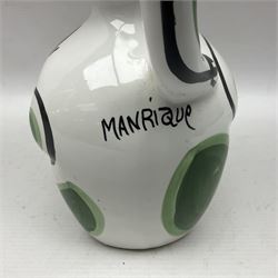 Cesar Manrique (Spanish 1919-1992): 'Naked Woman' pottery vase, H27.5cm