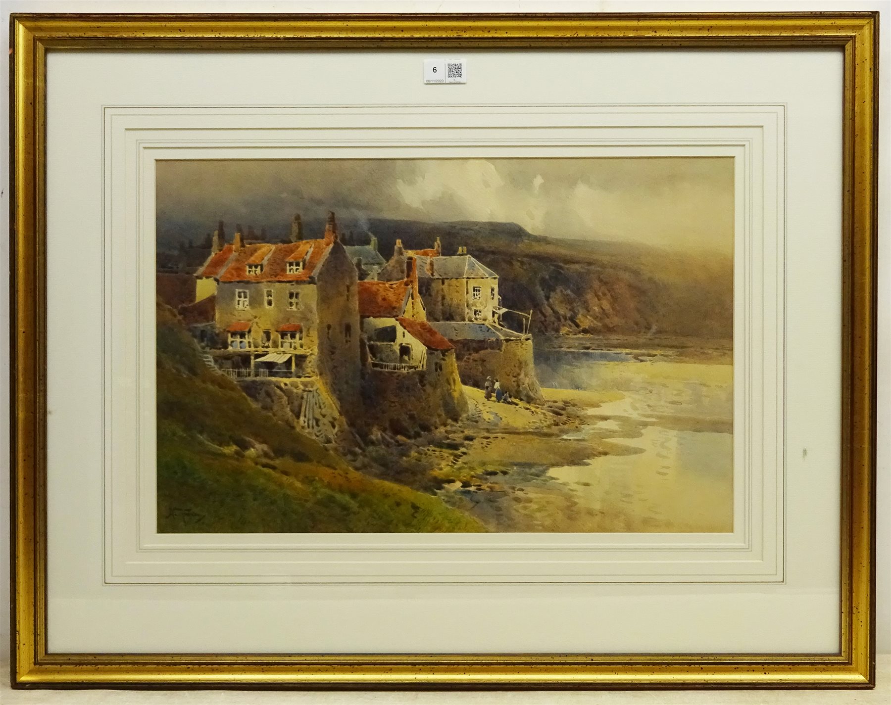 Arthur Tucker R.B.A. (British 1864-1929): Robin Hoods Bay, watercolour signed 34cm x 52cm