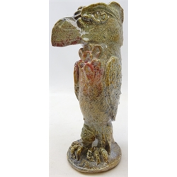  Peter Hough (British Contemporary) model of a Grotesque bird in the style of Martin Brothers, H26cm   