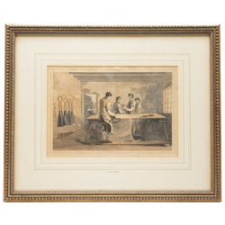 Robert Havell Sr. (British 1769-1832) after George Walker (British 1781-1856): Illustrations from The Costume of Yorkshire - 'Whalebone Scrapers' 'Fishermen' 'Farmers' 'The Cloth Dressers' 'Nor and Spell' and 'Moor Guide, six hand-coloured engravings 19.5cm x 29.5cm (6)