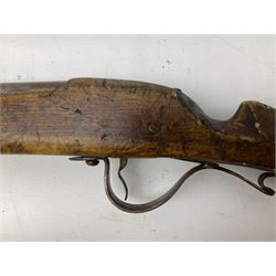 SHOTGUN CERTIFICATE REQUIRED - Modern 20-bore matchlock muzzle loading Civil War type musket, with 92.5cm(36
