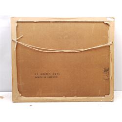 Walter Goodin (British 1907-1992): Cobles at North Landing Flamborough, oil on board signed 59cm x 74cm