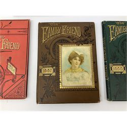 Seven bound volumes of 'Family Friend' 1877-1888; and other books