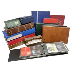 Stamps, including first day covers, Royal Mail PHQ cards, Romania, Isle of Man, etc, housed in various albums and folders