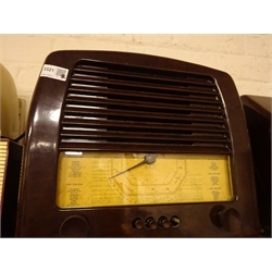 Four bakelite cased mains radios - G.E.C. Type B.C.4650, G.E.C. Type B.C.4940, Philips Type 206A/15 and Raymond Electric No.18863  