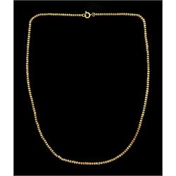 Early 20th century 9ct rose gold fancy link chain necklace