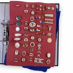 Rugby league enamel badge collection, from Swinton Lions, Wakefield Trinity, Warrington Wolves, Whitehaven, Widnes Vikings, Wigan Warriors, Workington Town and York City Knights, including Wigan Wembley and Cup Winners examples, housed in two folders, (approximately 300)