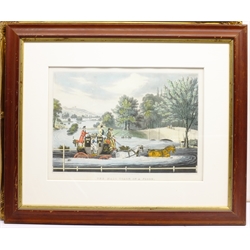 David Smithurst (British 1942-2001): Pastoral Landscape, limited edition colour print signed and numbered 185/300 in pencil 34cm x 44cm; Arthur Byrne: 'Country House 1', limited edition colour print signed titled and numbered 251/375 in pencil 37cm x 28cm and a Coaching print (3)