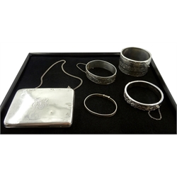 Silver bangle by Henry Griffith & Sons L