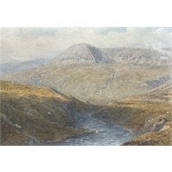 Scottish School (Late 19th century): Highland Stream with Stags, watercolour indistinctly signed and dated '99, 17cm x 25cm
Provenance: exh. Fine Art Society 1901, label verso