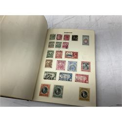 Great British and World stamps, including Queen Victoria penny reds and other issues, King George V half crown seahorse, Antigua, Ascension, Australia, Bahamas, Barbados, Basutoland, Bermuda, British Solomon Islands, British Guiana, Cayman Islands, Dominica, Gold Coast, France, various first day covers etc, housed in albums and loose