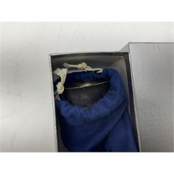 Twelve Franklin Mint pewter figures, to include some from the Cries of London series, together with a Franklin Mint 1937 Rolls Royce Phantom III pewter model and Danbury Mint Christmas bells