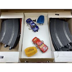 Scalextric, Alpine Rallye, Electric Slot Racing Set Newmarket, Super Saloons, and Night Stages. (4). 