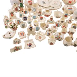 Collection of crested ware and similar, including W H Goss examples  