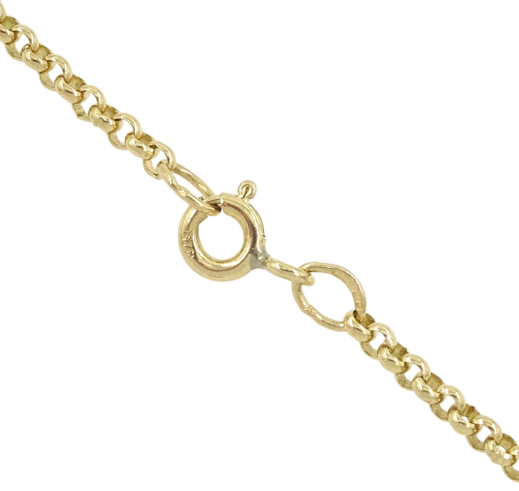 9ct gold Winnie the Pooh pendant necklace