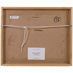 Attrib. Nina Hamnett (Welsh 1890-1956): Reclining Nude, ink on paper 17.5cm x 39cm; Rupert Lee (British 1887-1959): Bird Study, pencil on paper signed, unglazed. The Court Gallery label verso 12cm x 20cm (2)