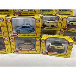 Seventy Classix Transport Treasures 1:76 scale die-cast models, all boxed (70)