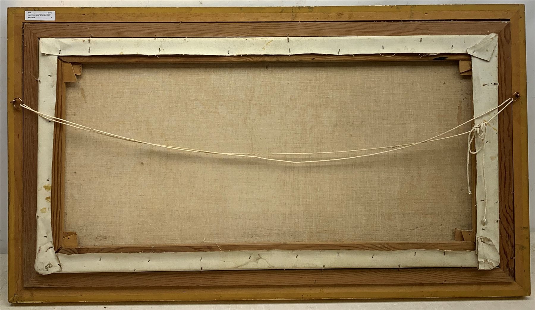 J Ibbotson after Leonardo da Vinci: 'The Last Supper', oil on canvas  signed 40cm x 80cm