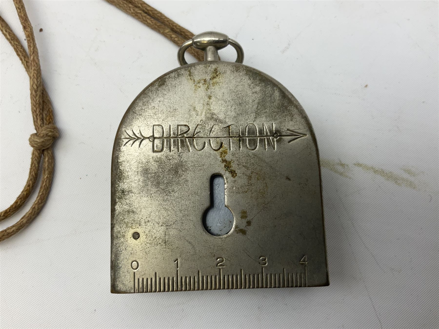 WW2 German - Lufft made compass marked ' Original Bezard ' with heliograph signalling mirror to interior; and a K98 rifle cleaning kit in original tin (2)