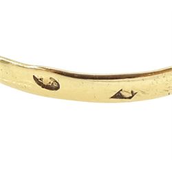 19th century French 18ct gold and silver marcasite portrait ring, set with an oval miniature of a woman on ivory, under glazed panel, with marcasite surround and trifurcated shoulders, hallmarked. This lot has been registered for sale under Section 10 of the APHA Ivory Act