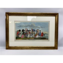 James Bretherton (British act.1750-1799): 'A Trip to Scarborough', etching with hand colouring pub. 1783, 22cm x 41cm
