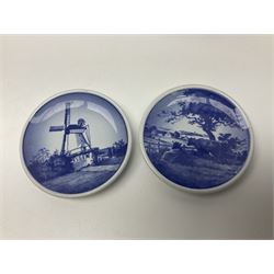 Royal Copenhagen, Mors Dag 1973 plate, together with Royal Copenhagen  vase and ticket dishes and a Lladro swan  