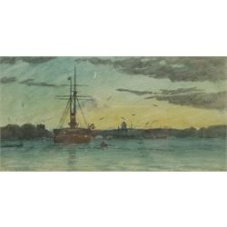 After William Frederick Mitchell (British 1845-1914): 'St Paul's London', watercolour bears signature title and date May '08, 15cm x 30cm