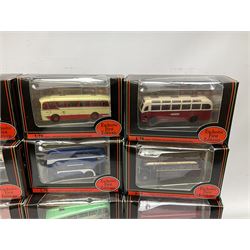 Twenty-five EFE (Exclusive First Editions) die-cast models of buses including three De Luxe Series; all boxed (25)
