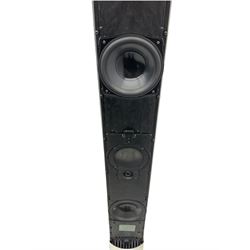 Pair of Bang & Olufsen Beolab 1 floor speakers, 40W, type 6842, serial 14622415/14632941